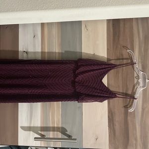 Adrianna Papell floor length beaded dress